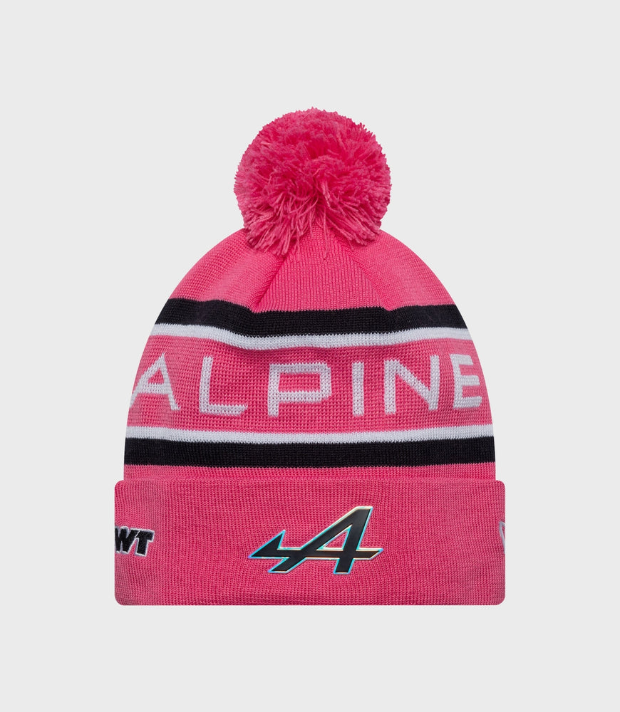 New Era Alpine Pierre Gasly Cuff Knit Pop Hat - Pink