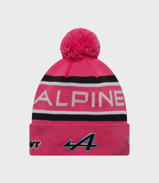 New Era Alpine Rep Team Cuff Knit Junior Pop Hat - Pink