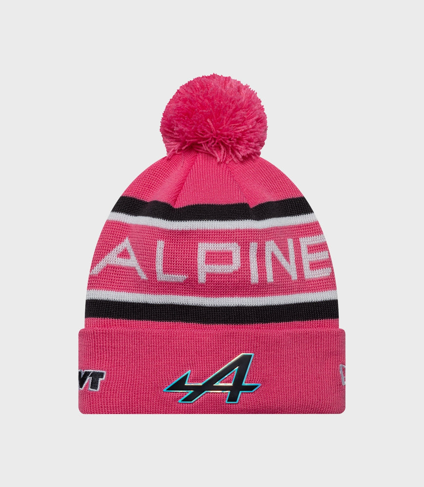 New Era Alpine Team Kit Pierre Gasly Cuff Knit Junior Pop Hat - Pink