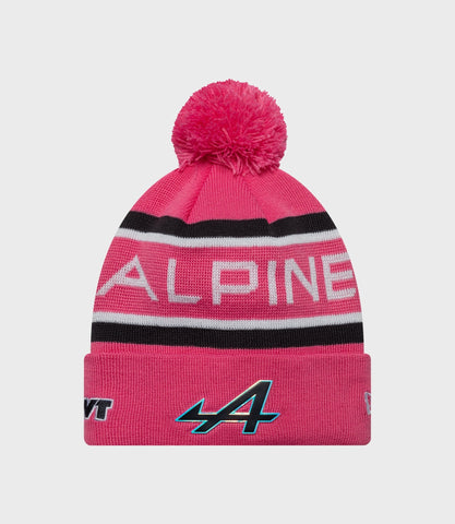 New Era Alpine Team Kit Pierre Gasly Cuff Knit Junior Pop Hat - Pink
