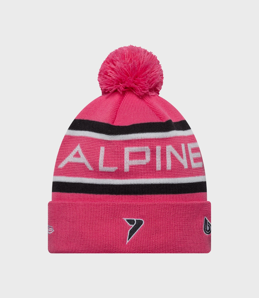 New Era Alpine Team Kit Jack Doohan Cuff Knit Junior Pop Hat - Pink