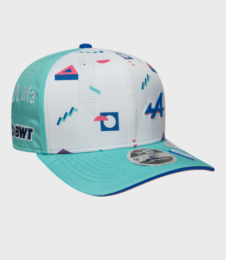 New Era Pierre Gasly Miami 9Seventy Stretch Snap  Cap - White