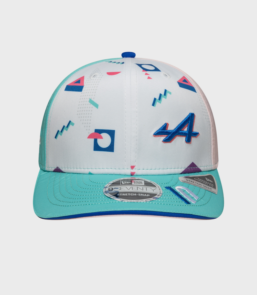 New Era Pierre Gasly Miami 9Seventy Stretch Snap  Cap - White