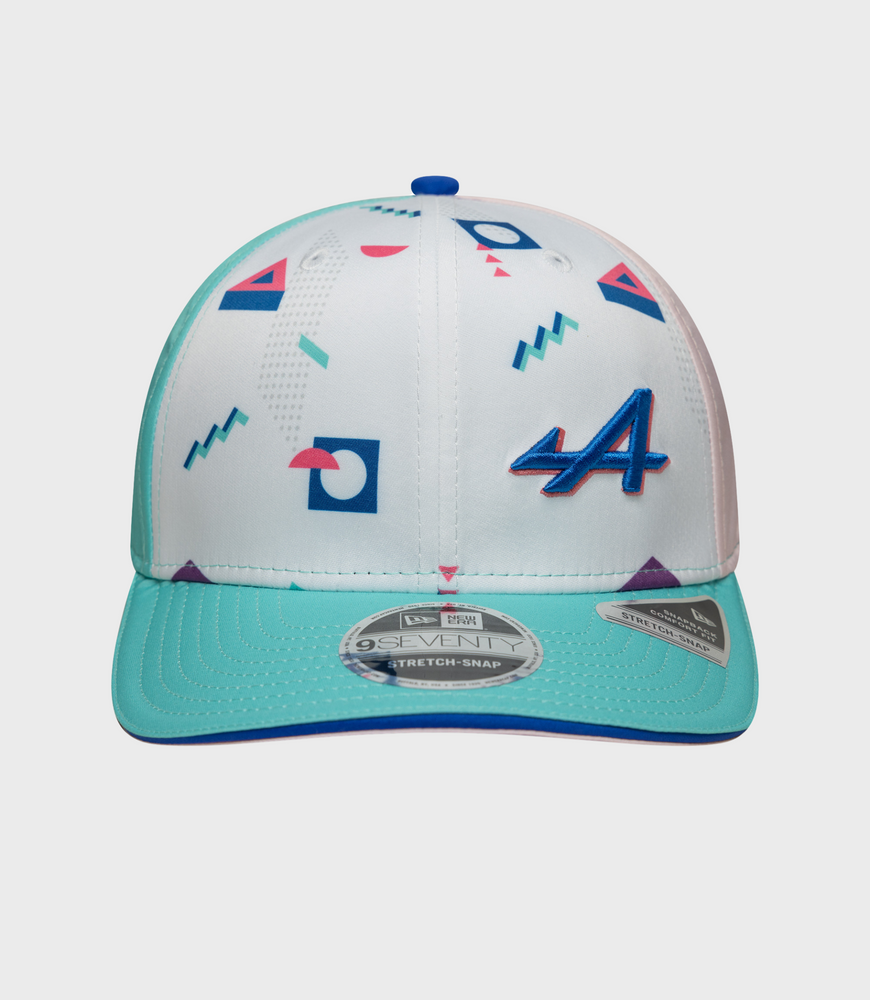 New Era Miami 9Seventy Stretch Snap  Cap - White