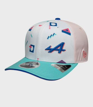 New Era Miami 9Seventy Stretch Snap  Cap - White