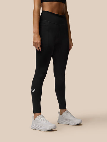 Damen Flow Movement Leggings - Schwarz