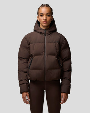 Damen Quilts Langärmelige Puffer Jacke - Braun