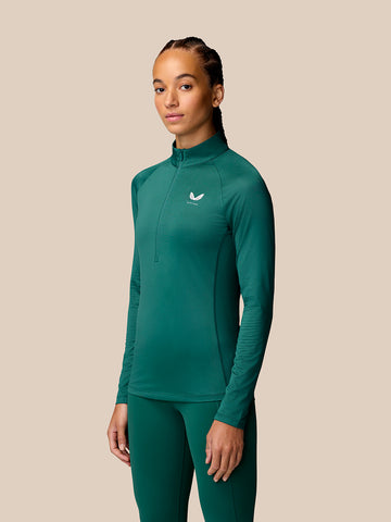 Adapt Training 1/2 Reißverschluss Top - Seafoam