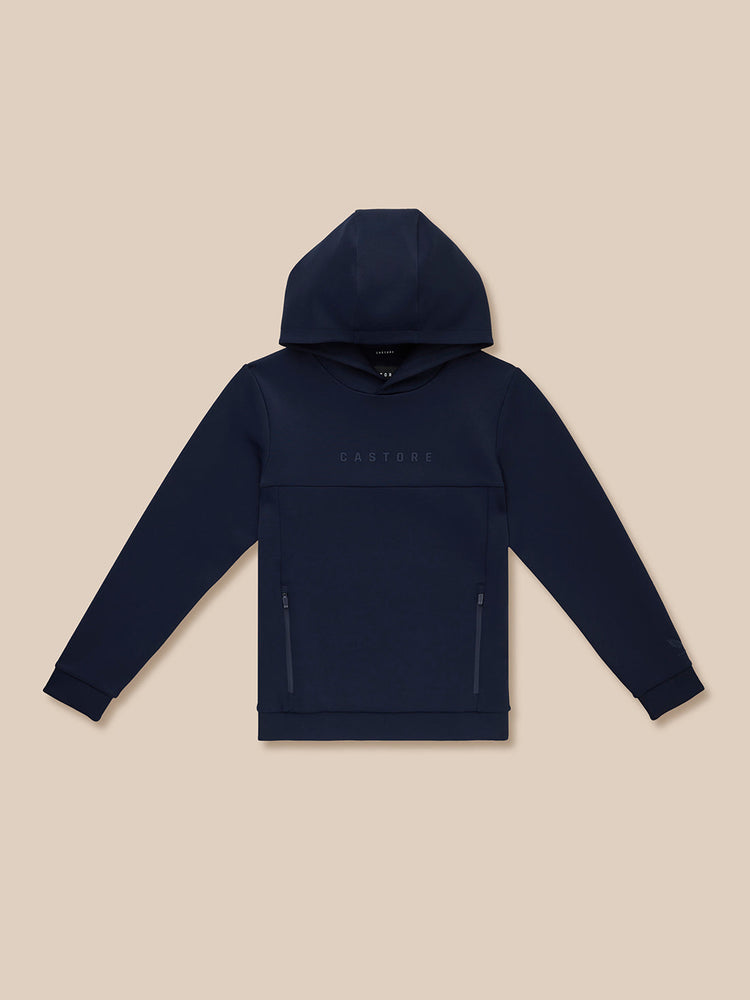 Junior Flex Scuba Langarm-Hoodie (Unisex) – Marineblau