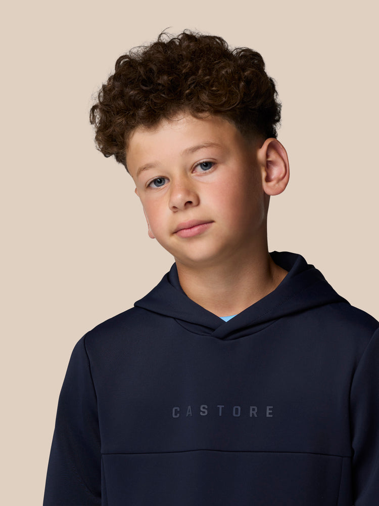 Junior Flex Scuba Langarm-Hoodie (Unisex) – Marineblau