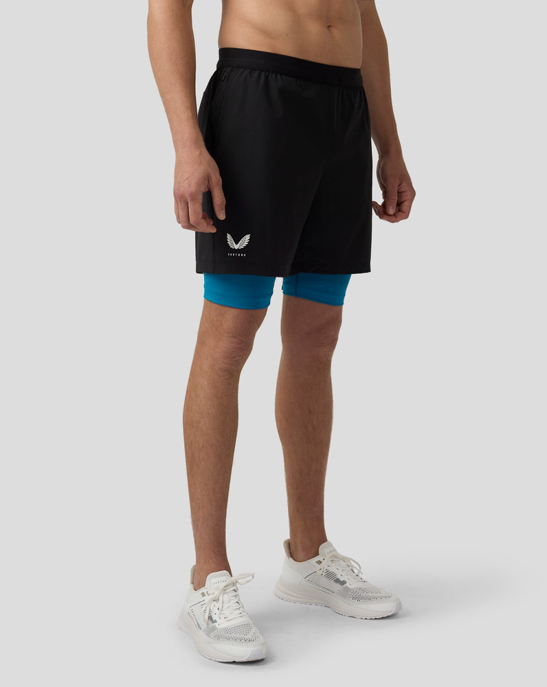 Herren Flow Lightweight 2-in-1 Shorts - Dark Aqua