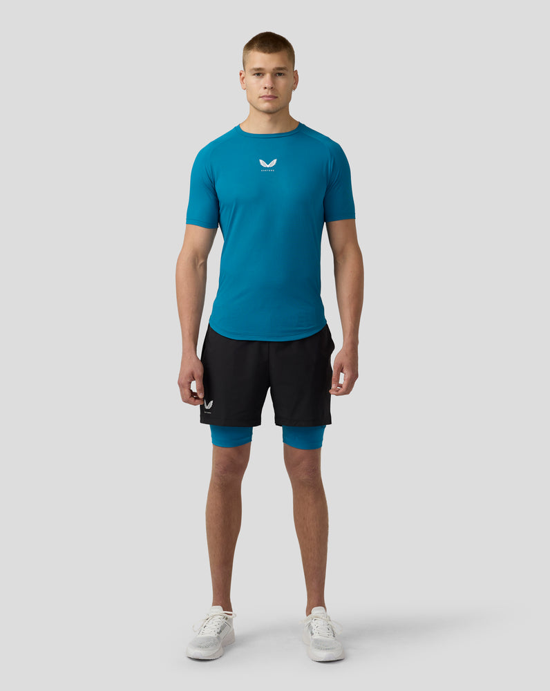 Herren Flow Lightweight 2-in-1 Shorts - Dark Aqua