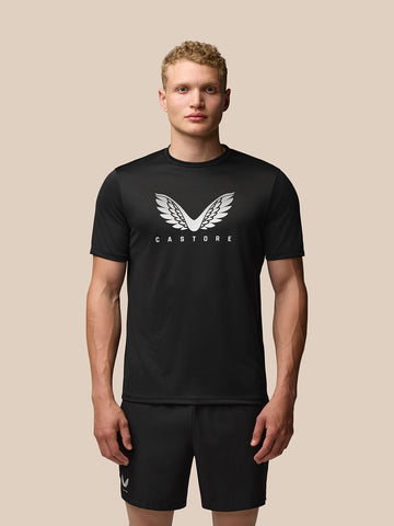 Herren Adapt Grafisches Kurzarm-T-Shirt  - Schwarz