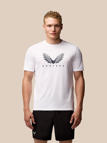 Herren Adapt Kurzarm Grafik T-Shirt - Weiß