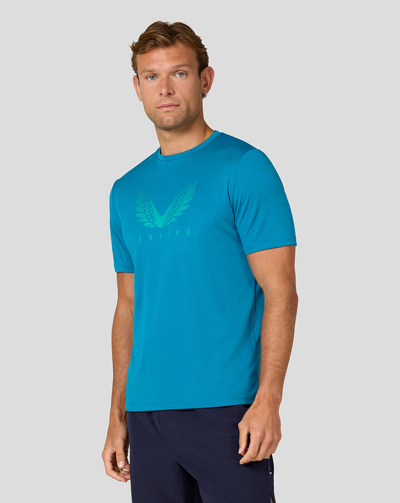 Herren Adapt Kurzarm Grafik T-Shirt - Aqua