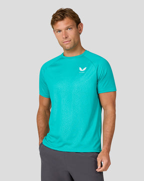 Herren Adapt Kurzarm Bedrucktes T-Shirt - Aqua