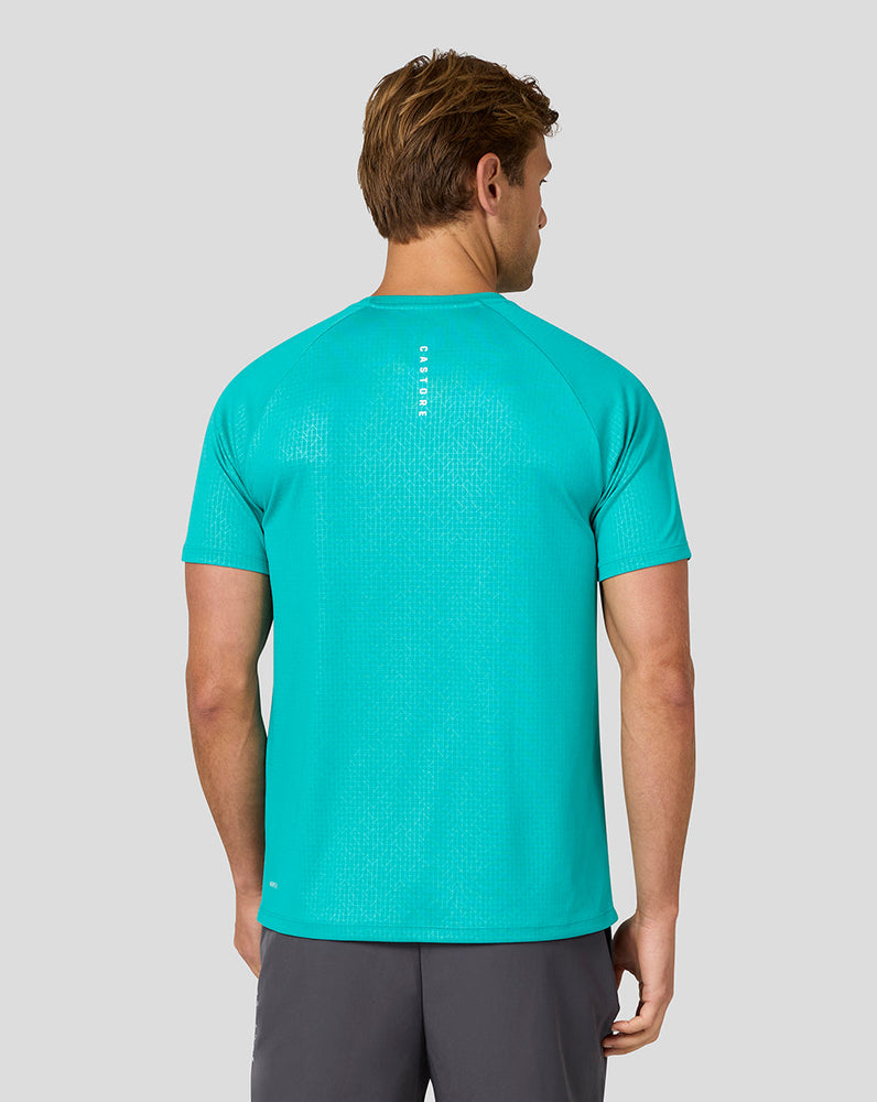 Herren Adapt Kurzarm Bedrucktes T-Shirt - Aqua