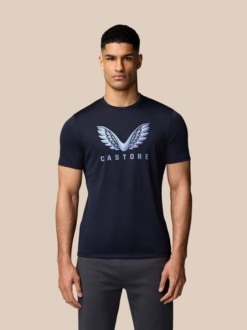 Grafik Training T-Shirt - Mitternachtsmarine