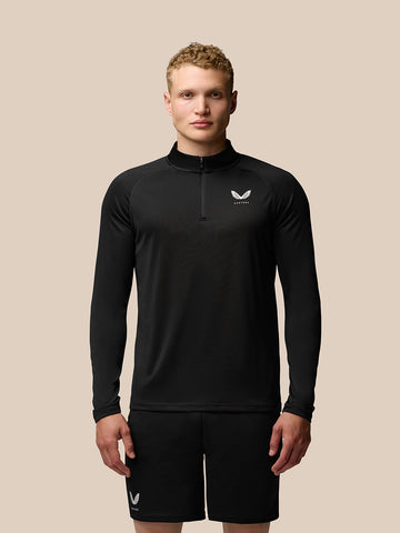Herren Adapt Quarter Zip Top - Schwarz