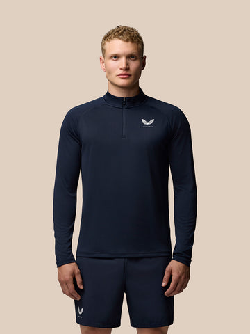 Adapt Training 1/4 Reißverschluss Top - Marineblau