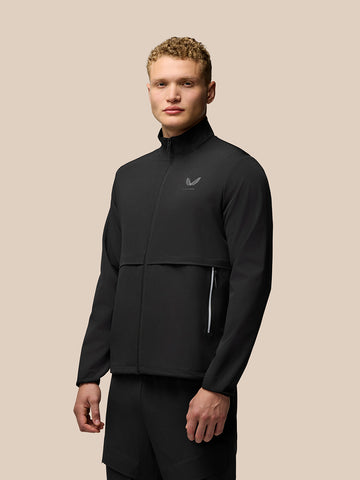 Flex Langarm-Webjacke für Herren – Schwarz