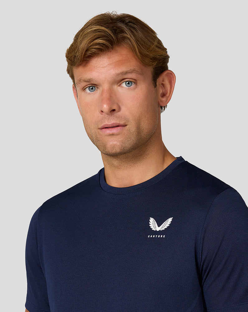 Herren Apex Engineered Knit Kurzarm T-Shirt - Mitternachtsmarine