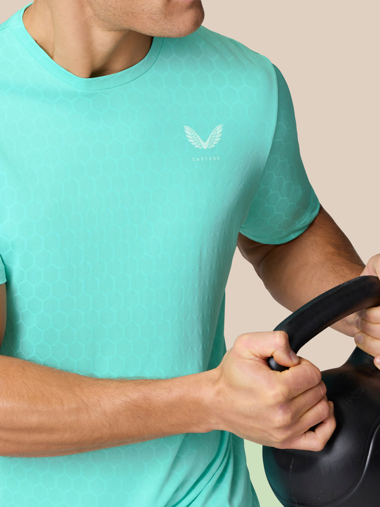 Flow Training T-Shirt - Leichtes Aqua