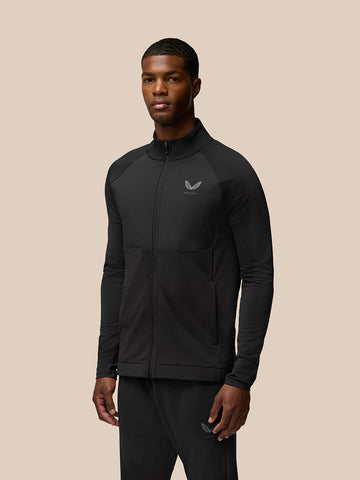 Herren Flow Langarm Hybrid Jacke - Schwarz