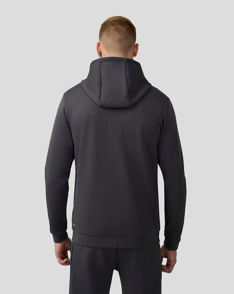 Herren Scuba Langarm Kapuzenpulli mit Reißverschluss - Charcoal