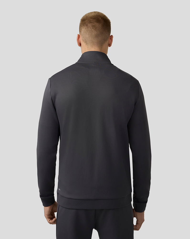 Herren Scuba Langarm Quarter Zip Top - Charcoal