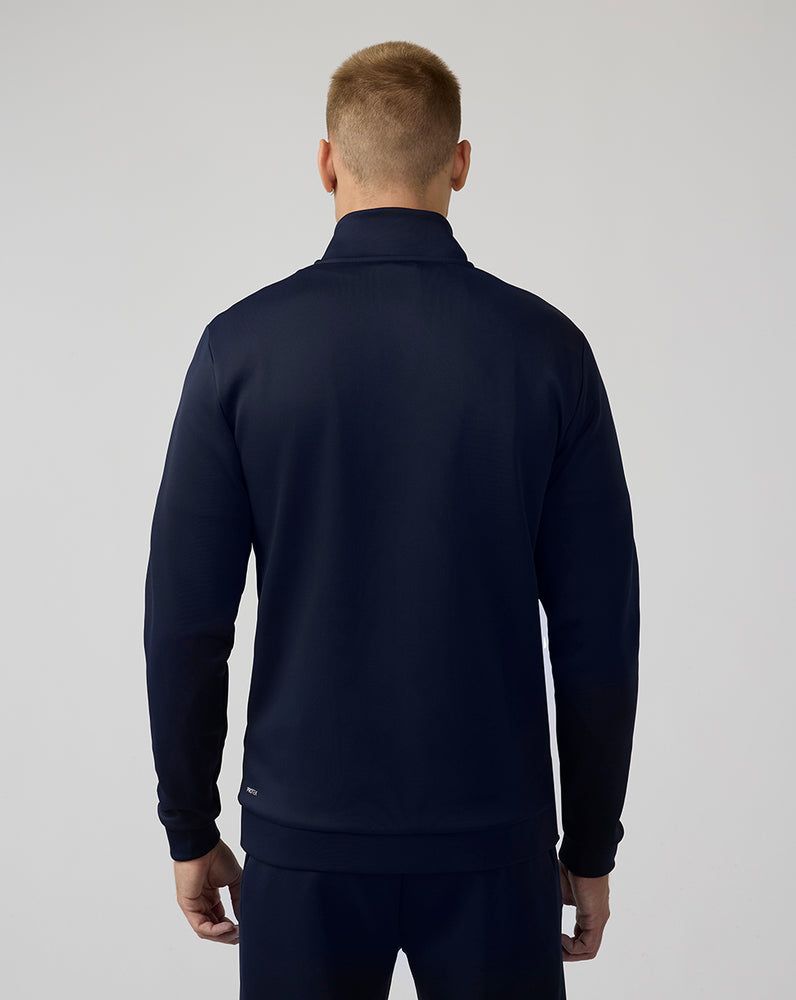 Herren Scuba Langarm Quarter Zip Top - Mitternachtsmarine