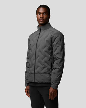 Herren Quilts Langärmelige, leichte, wattierte Jacke mit Reißverschluss - Charcoal