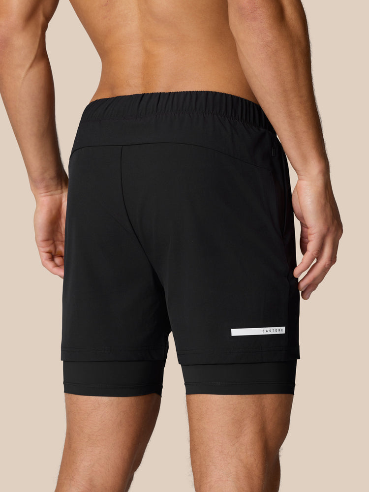 Flow Training 2-In-1 Shorts - Schwarz