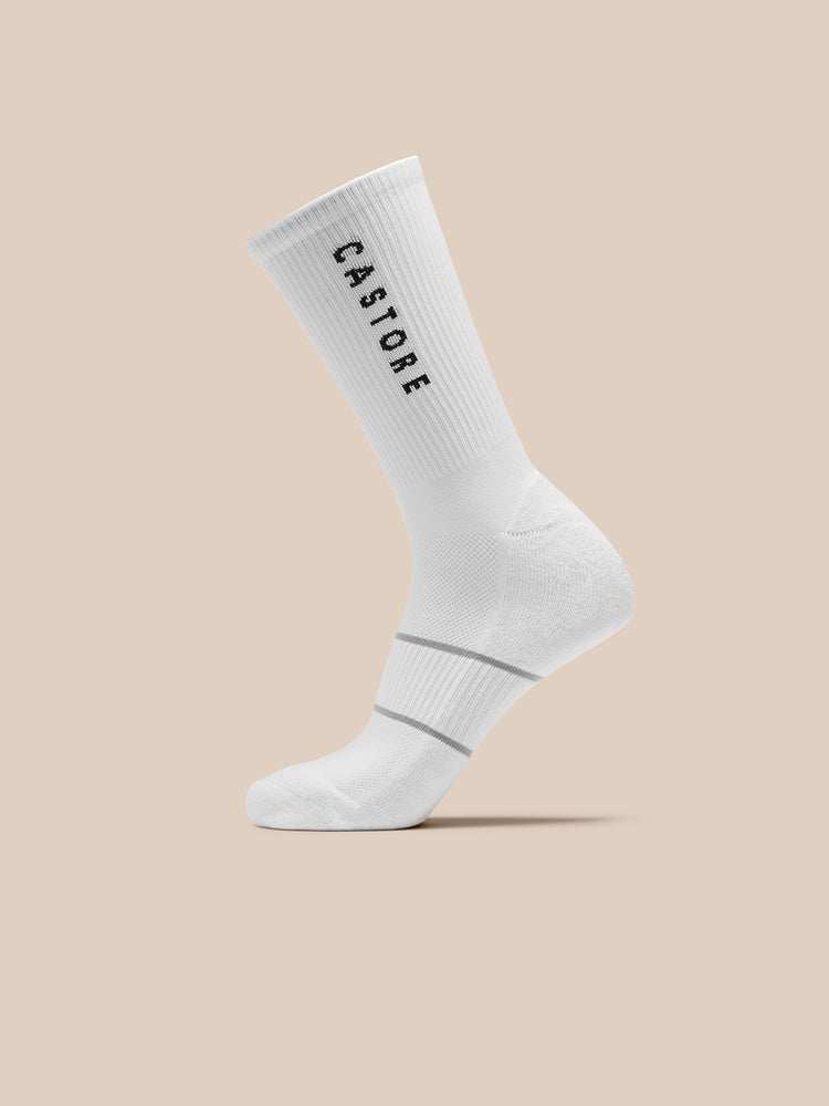 3er-Pack Core Crew Socken - Weiß