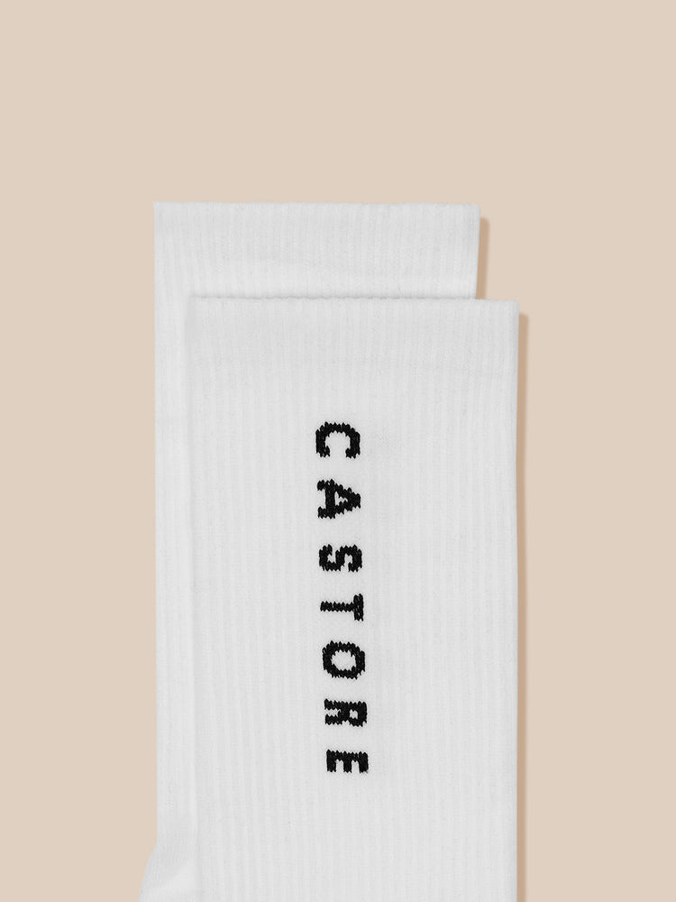 3er-Pack Core Crew Socken - Weiß