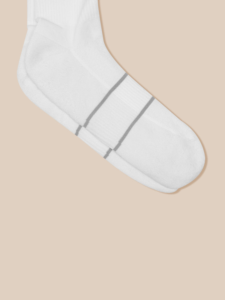 3er-Pack Core Crew Socken - Weiß