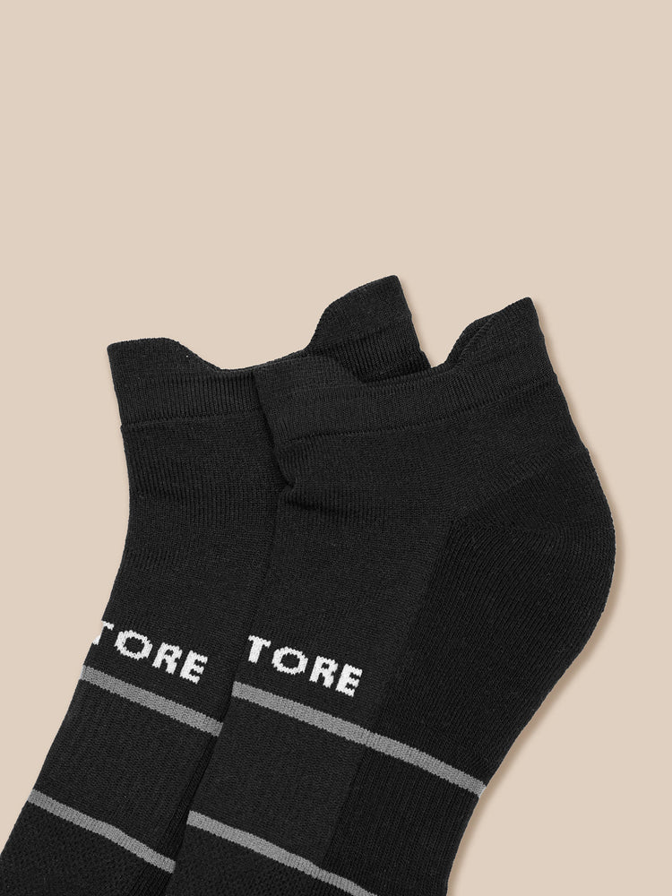 Active 3 Pack Ankle Socken - Schwarz