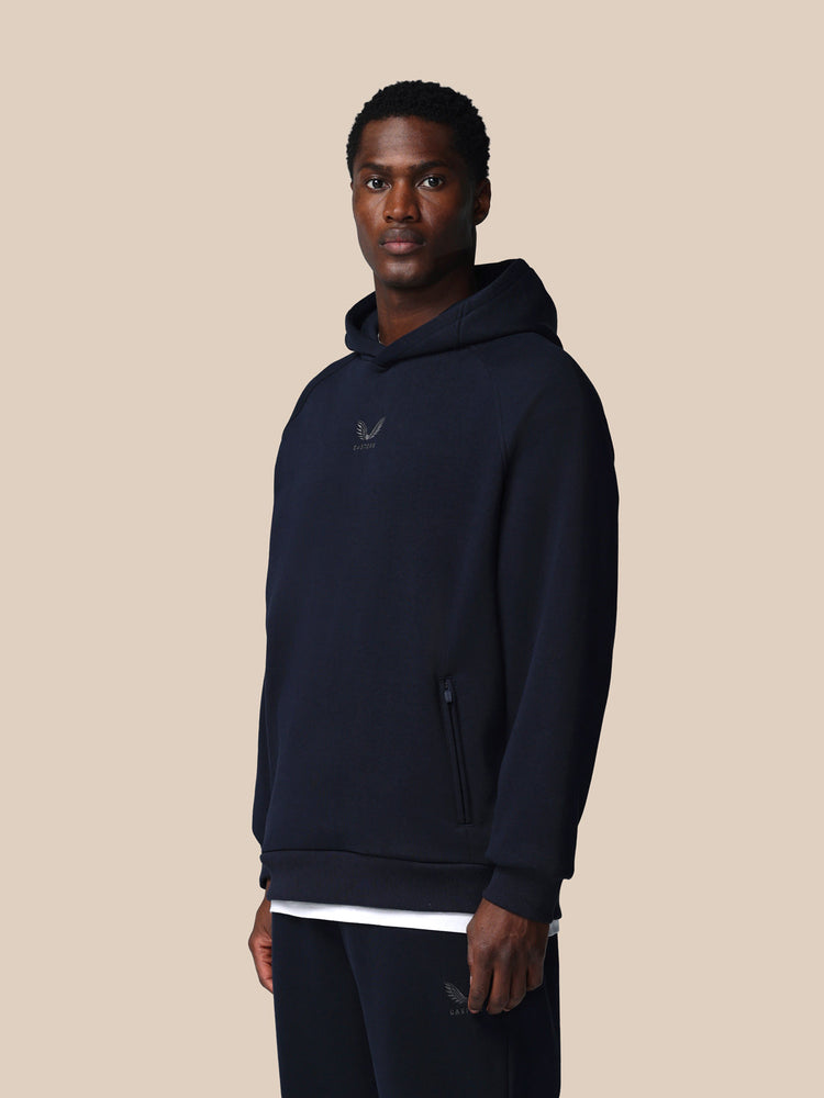 Adapt Cotton Fleece Hoodie - Marineblau