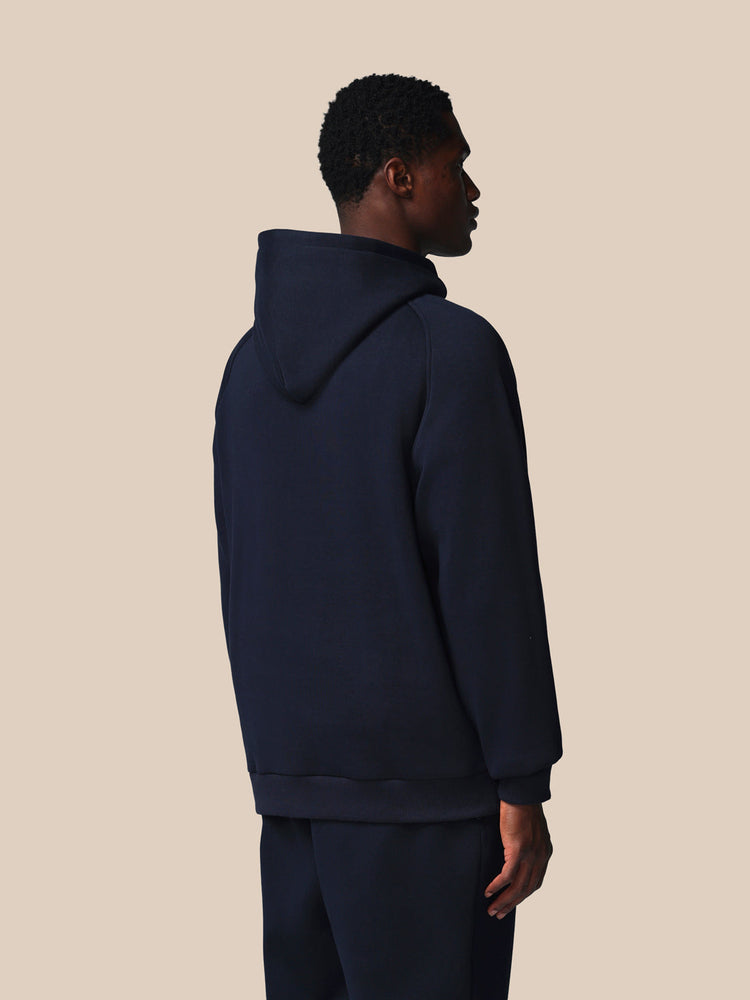 Adapt Cotton Fleece Hoodie - Marineblau