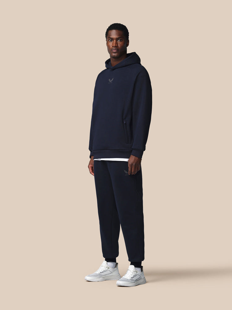 Adapt Cotton Fleece Hoodie - Marineblau