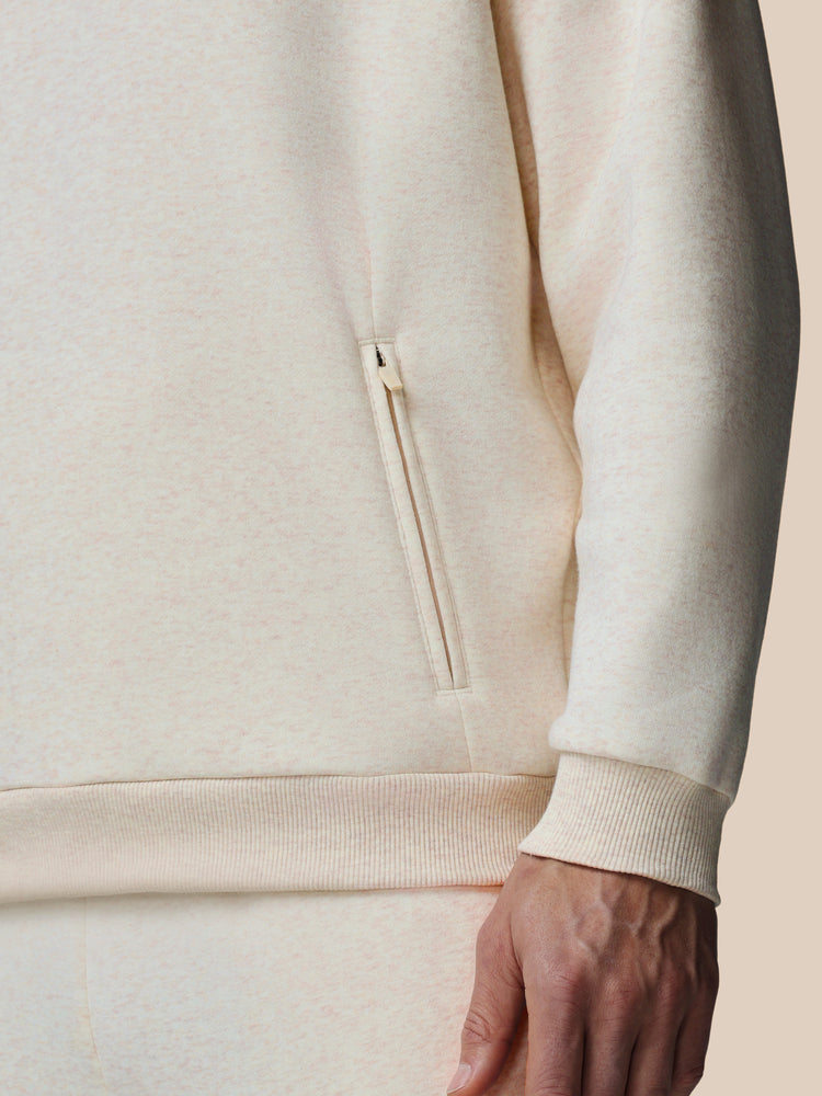 Adapt Cotton Fleece Hoodie - Oatmeal Marl