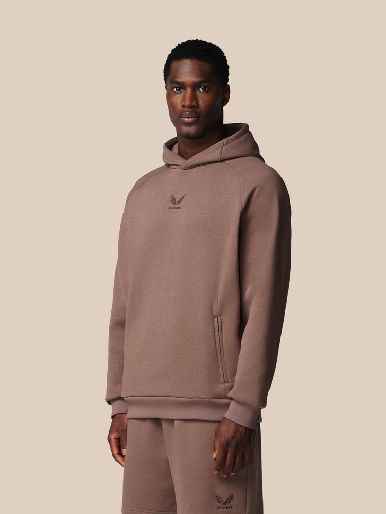 Adapt Cotton Fleece Hoodie - Deep Taupe