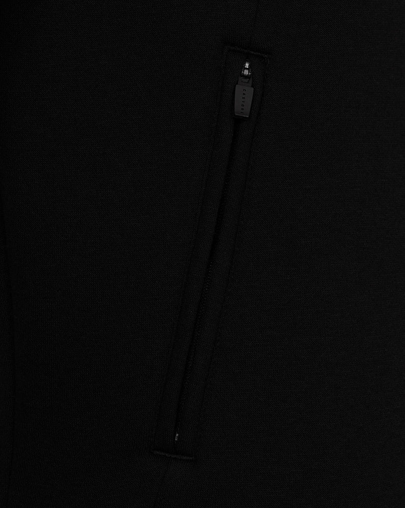 Adapt Cotton Fleece 1/4 Reißverschluss Oberteil - Schwarz