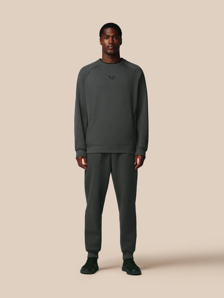 Herren Adapt Baumwoll Fleece Jogginghose – Gunmetal