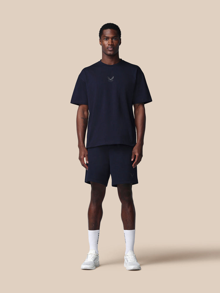 Adapt Cotton Fleece Shorts - Marineblau
