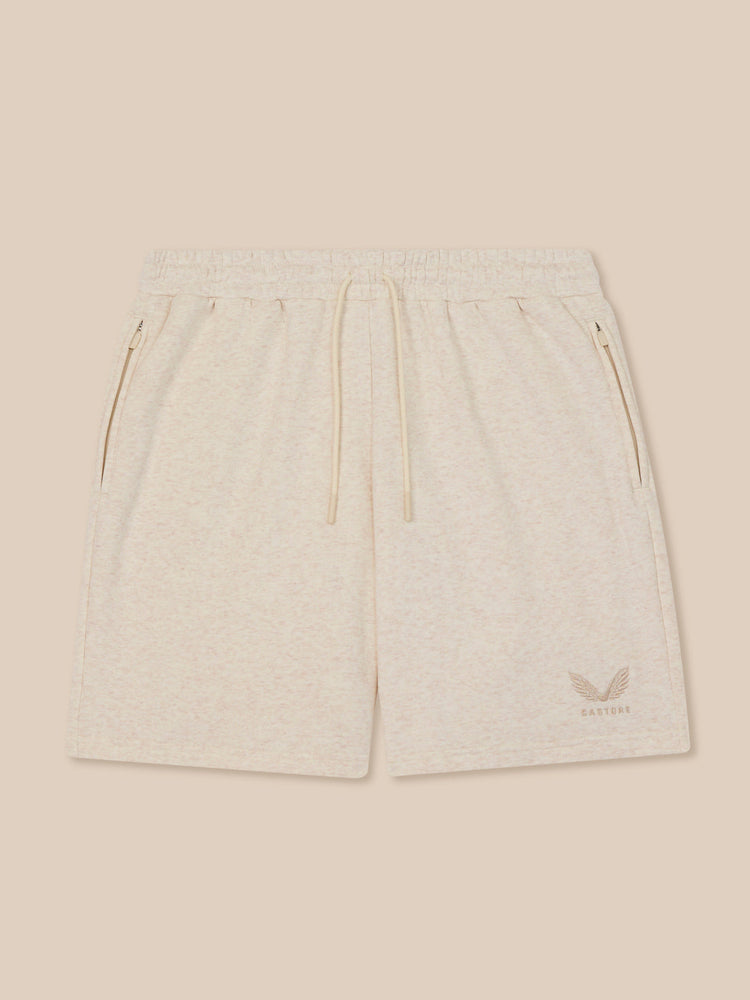 Adapt Cotton Fleece Shorts - Oatmeal Marl