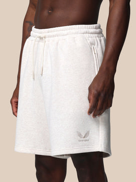 Adapt Cotton Fleece Shorts - Oatmeal Marl