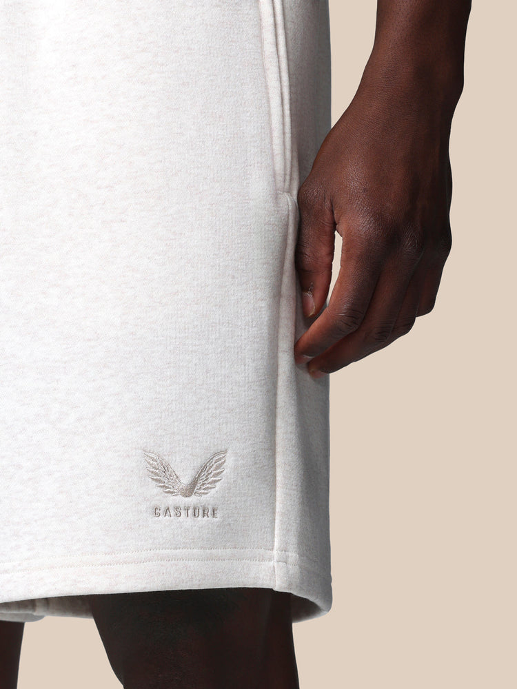 Adapt Cotton Fleece Shorts - Oatmeal Marl