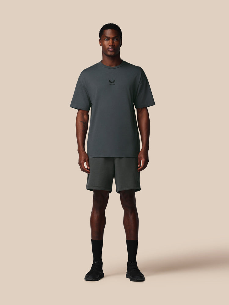 Adapt Cotton Fleece Shorts - Gunmetal