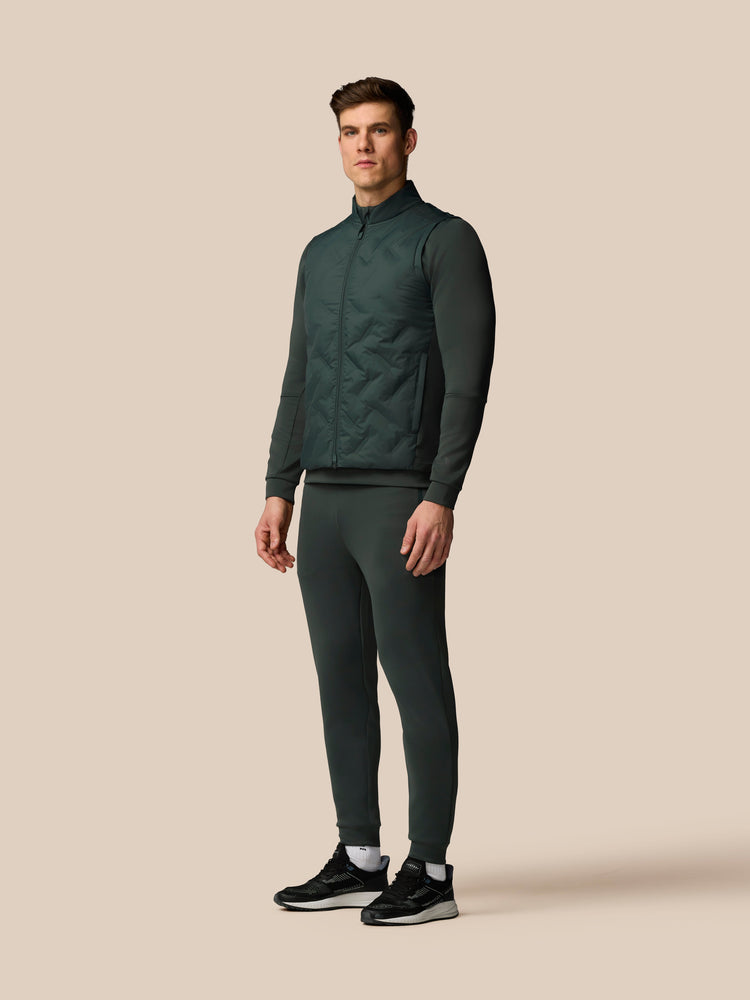 Herren Flex Hybrid Gilet - Dunkelgrün